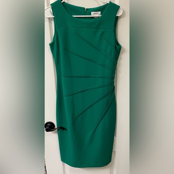 Calvin Klein Dresses & Skirts - Calvin Klein One-Shoulder Dress in Green